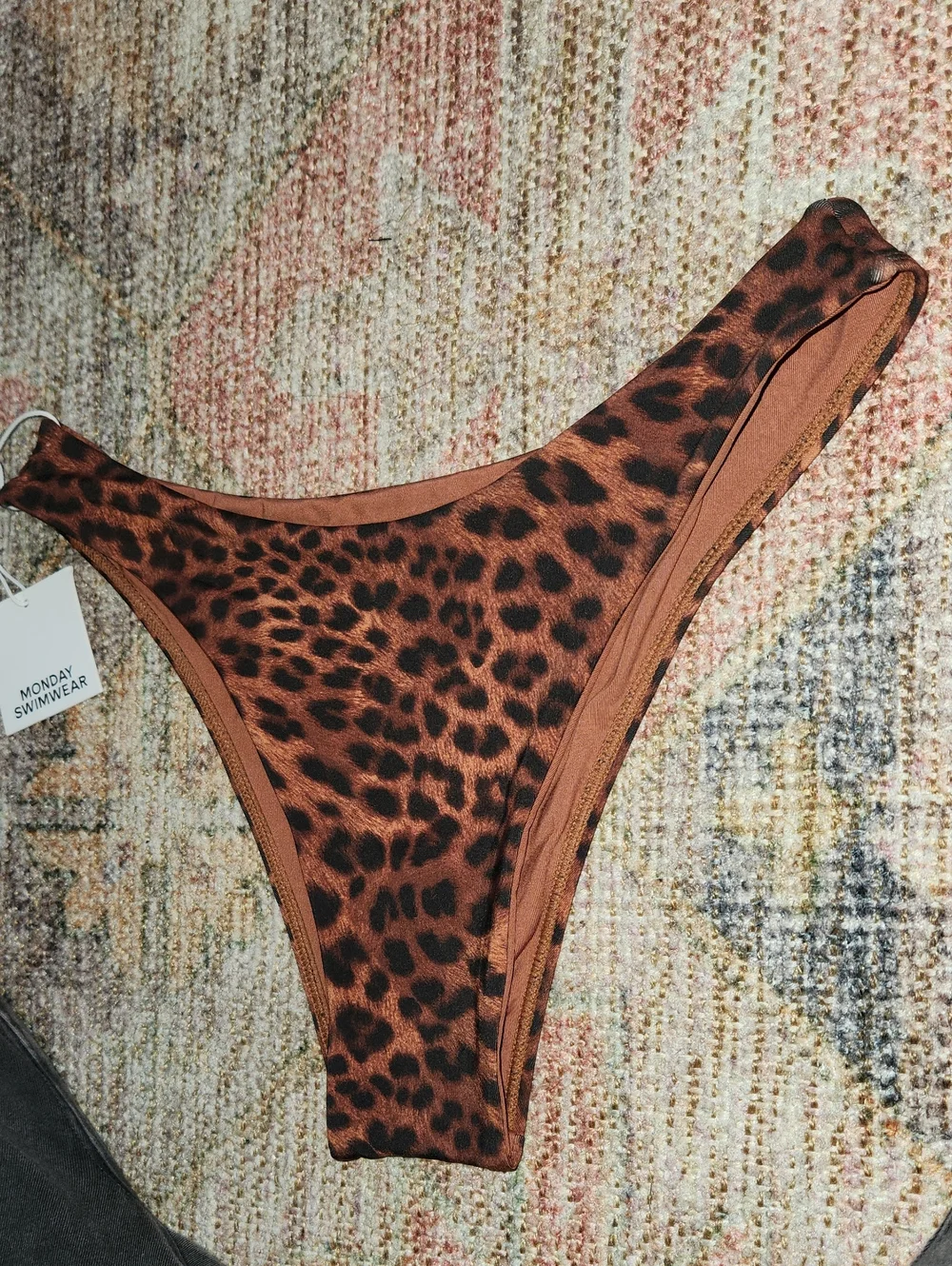 Nwt- Monday Swimwear Byron Bottom Dark Jaguar Size Small